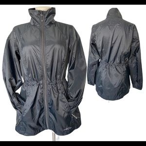Eddie Bauer Women’s Black Windbreaker Zip Up Jacket M